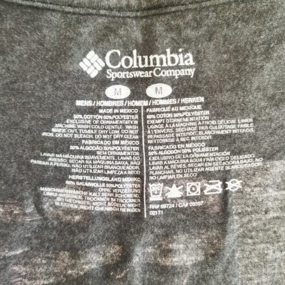 Columbia Flag T shirt Blue Dark Gray - Picture 5 of 5